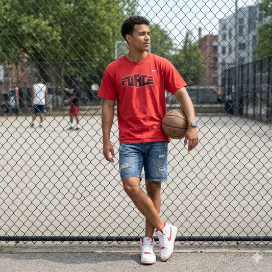 Nike piros férfi póló - XL