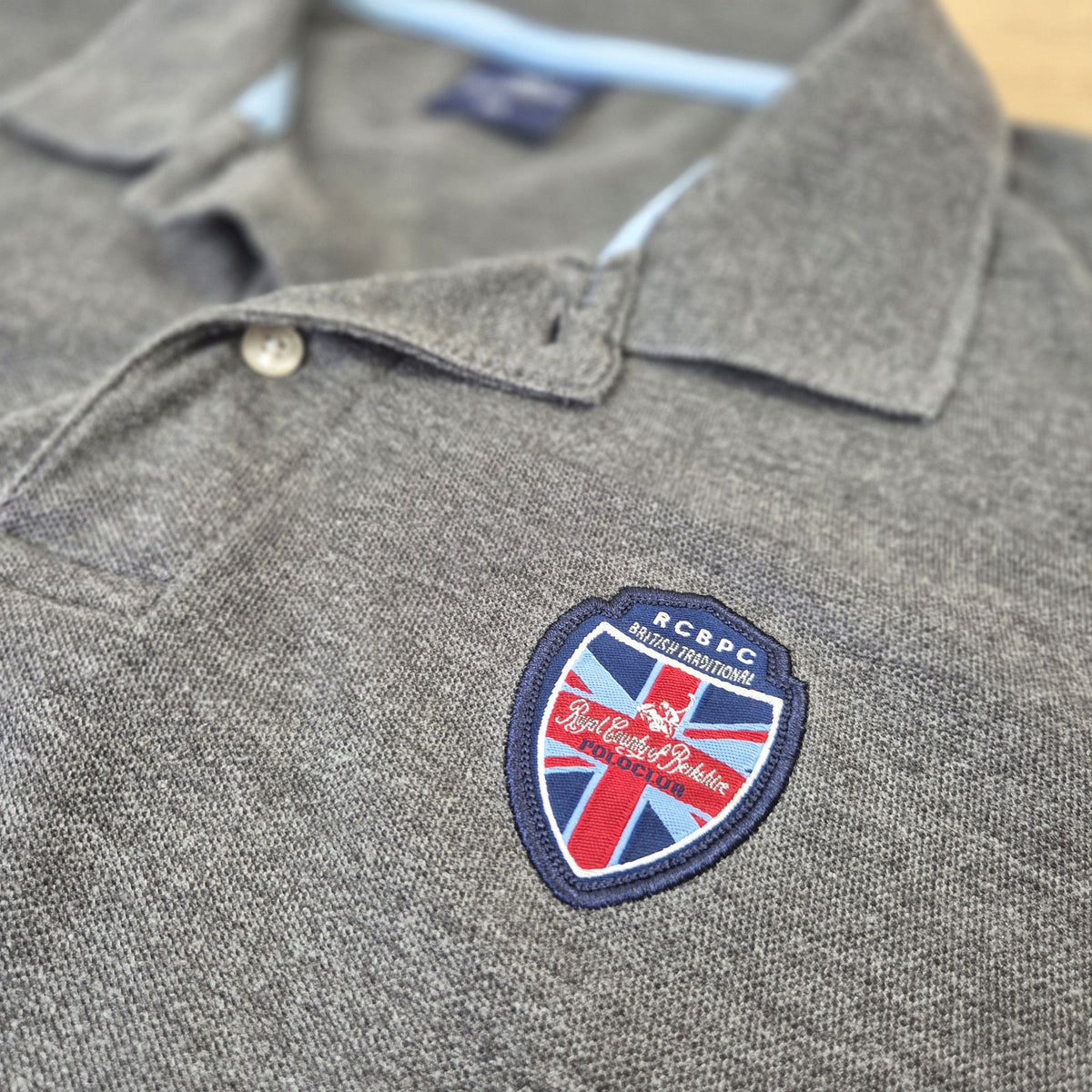 Royal County of Berkshire szürke férfi galléros póló - XXL