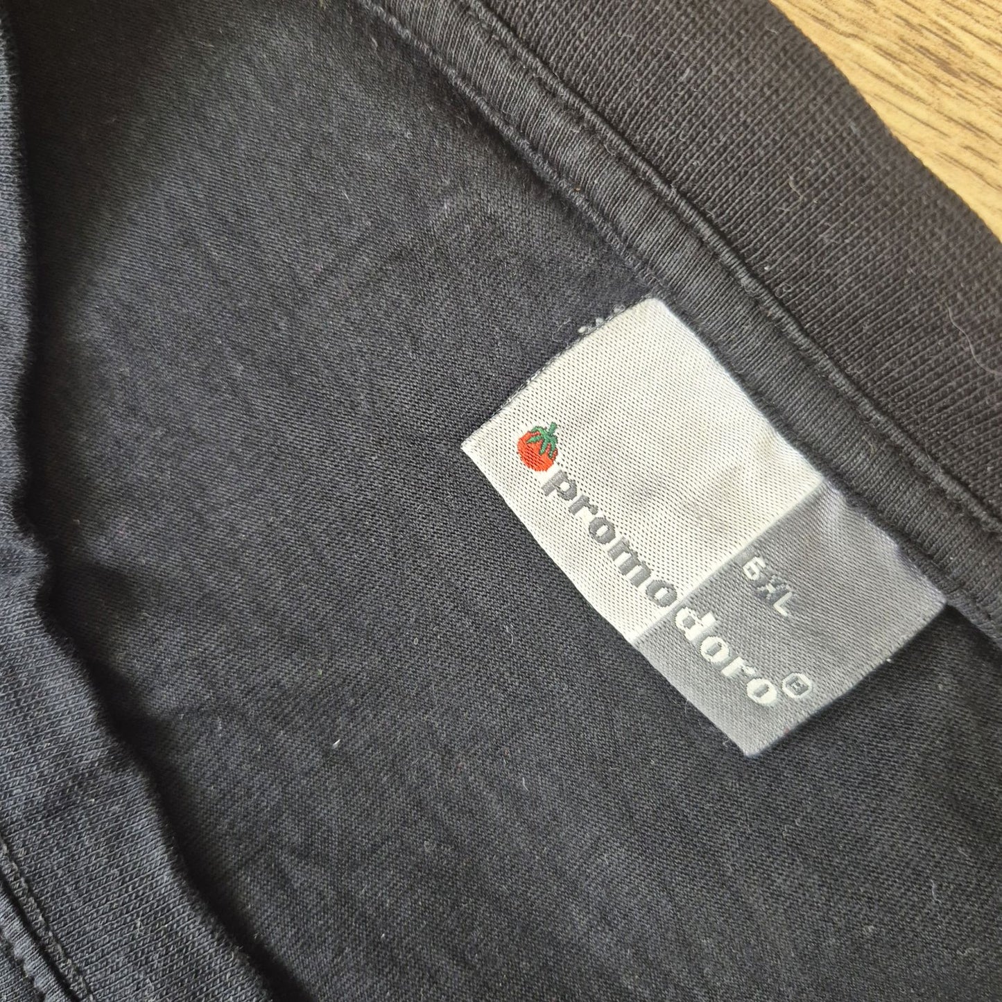 Promodoro fekete férfi mintás póló - 6XL