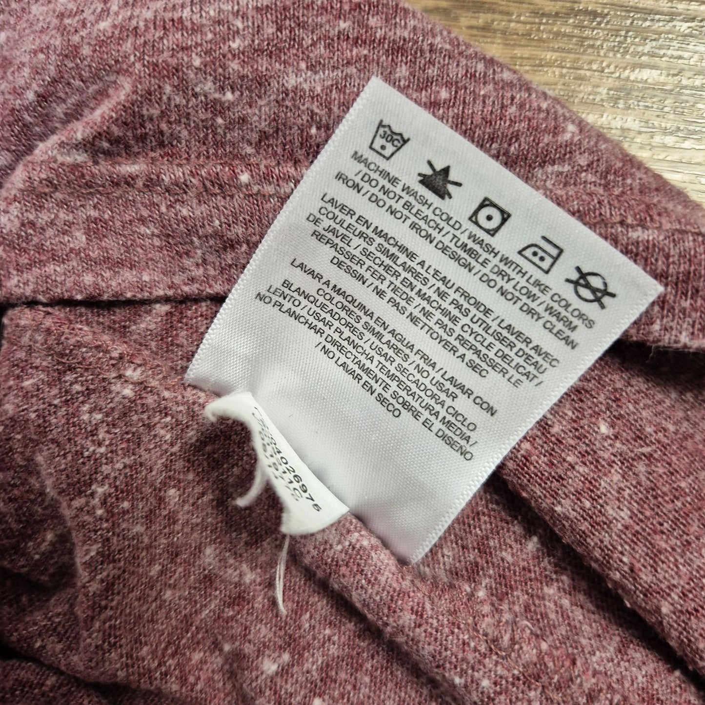 Converse bordó női póló - S