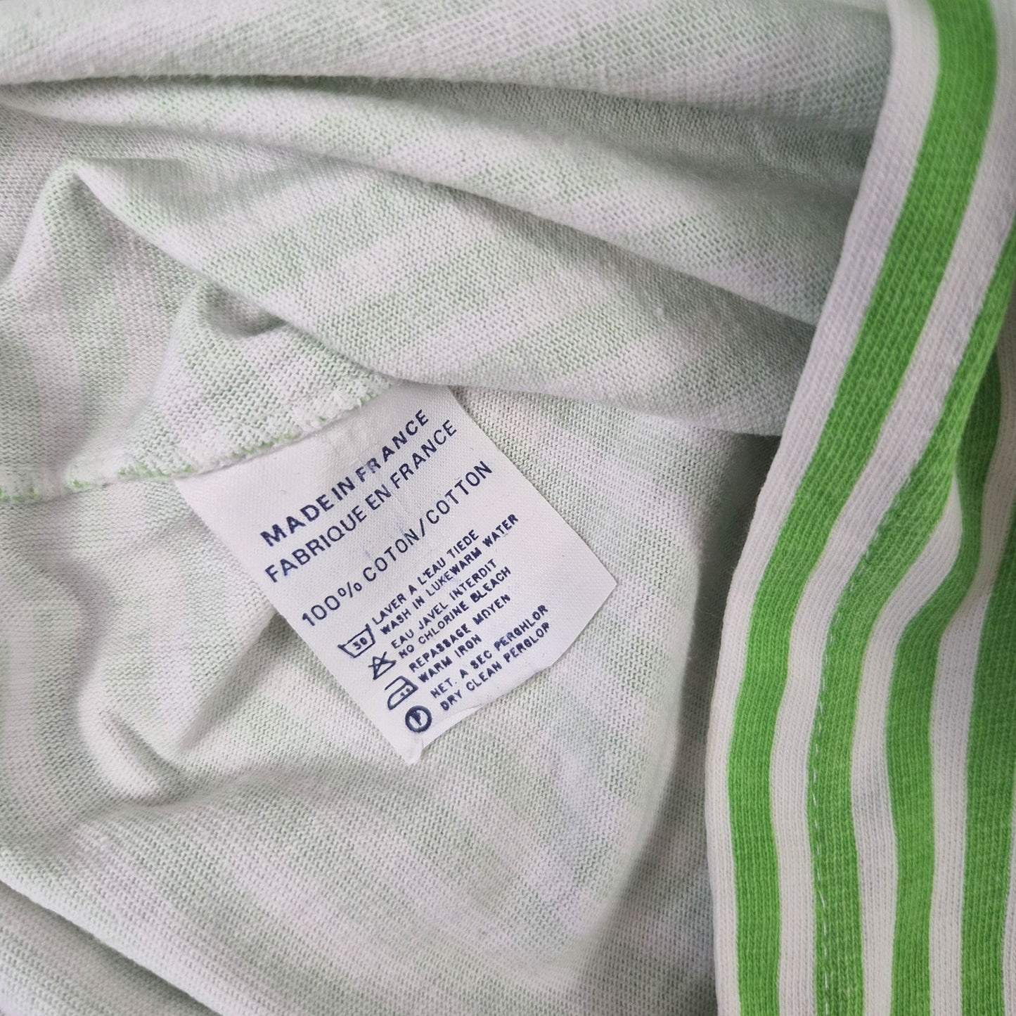 Avec Brio vintage zöld csíkos női felső - L