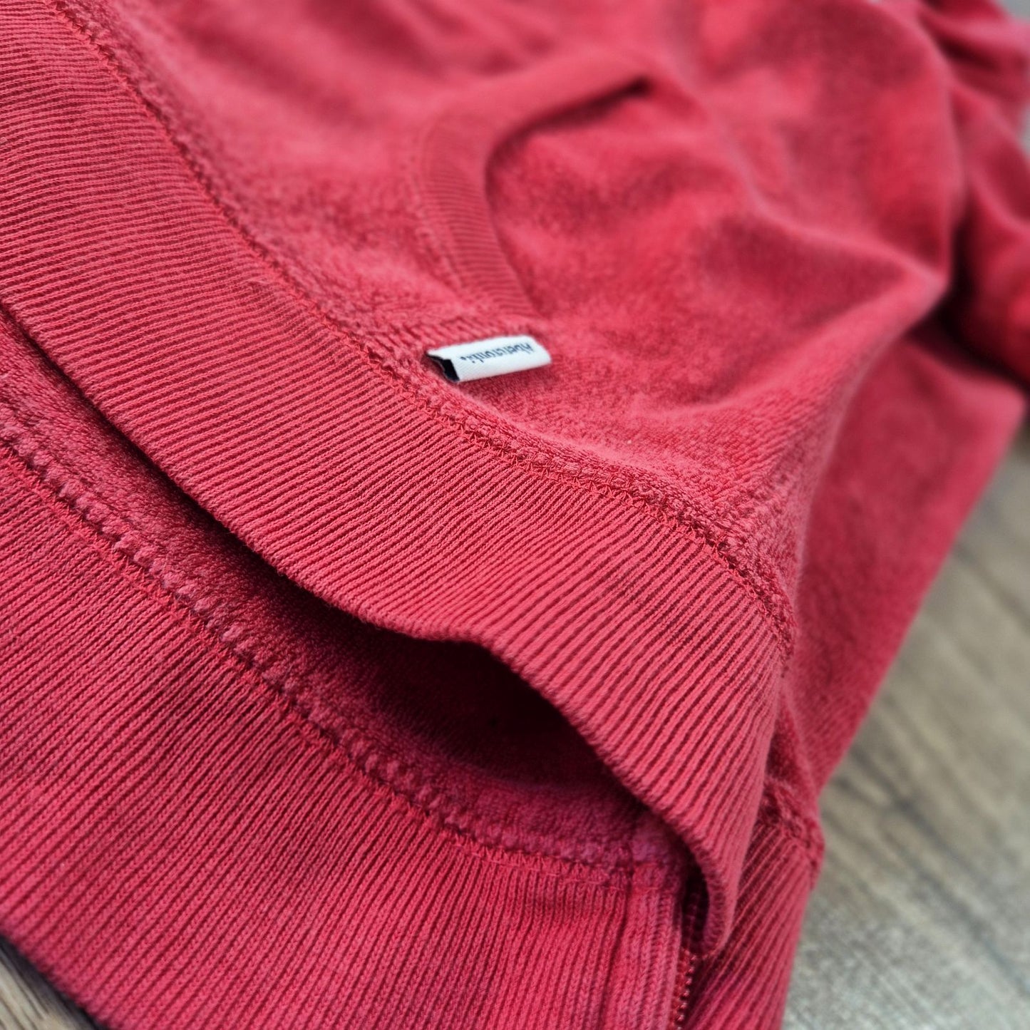 Abercrombie & Fitch piros női kapucnis frottír felső - M