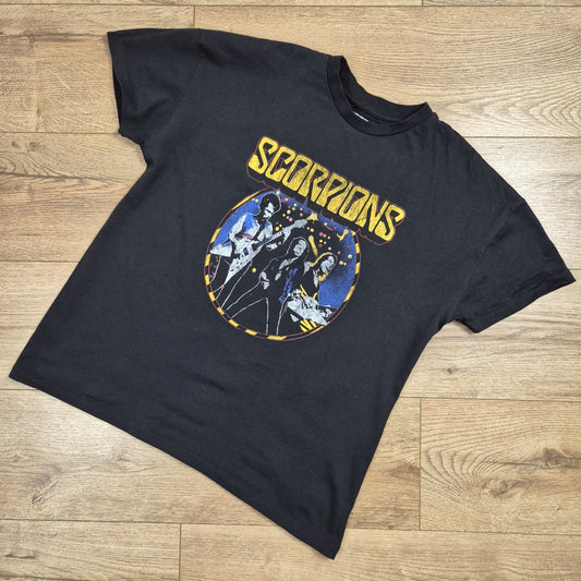 Scorpions Rock stílusú fekete póló - M