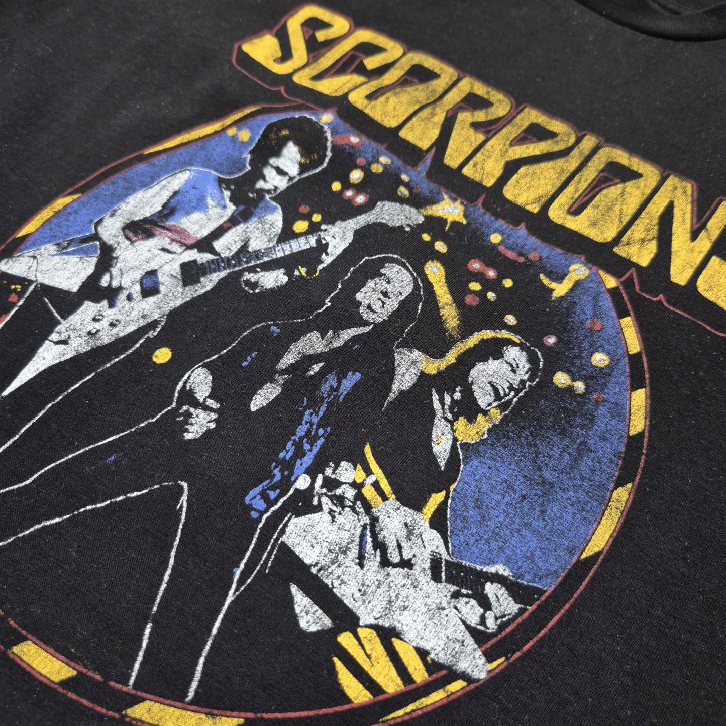 Scorpions Rock stílusú fekete póló - M