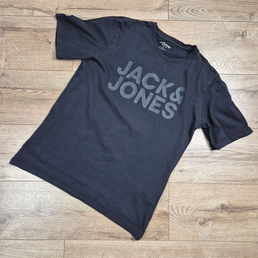 Jack & Jones fekete férfi póló - S