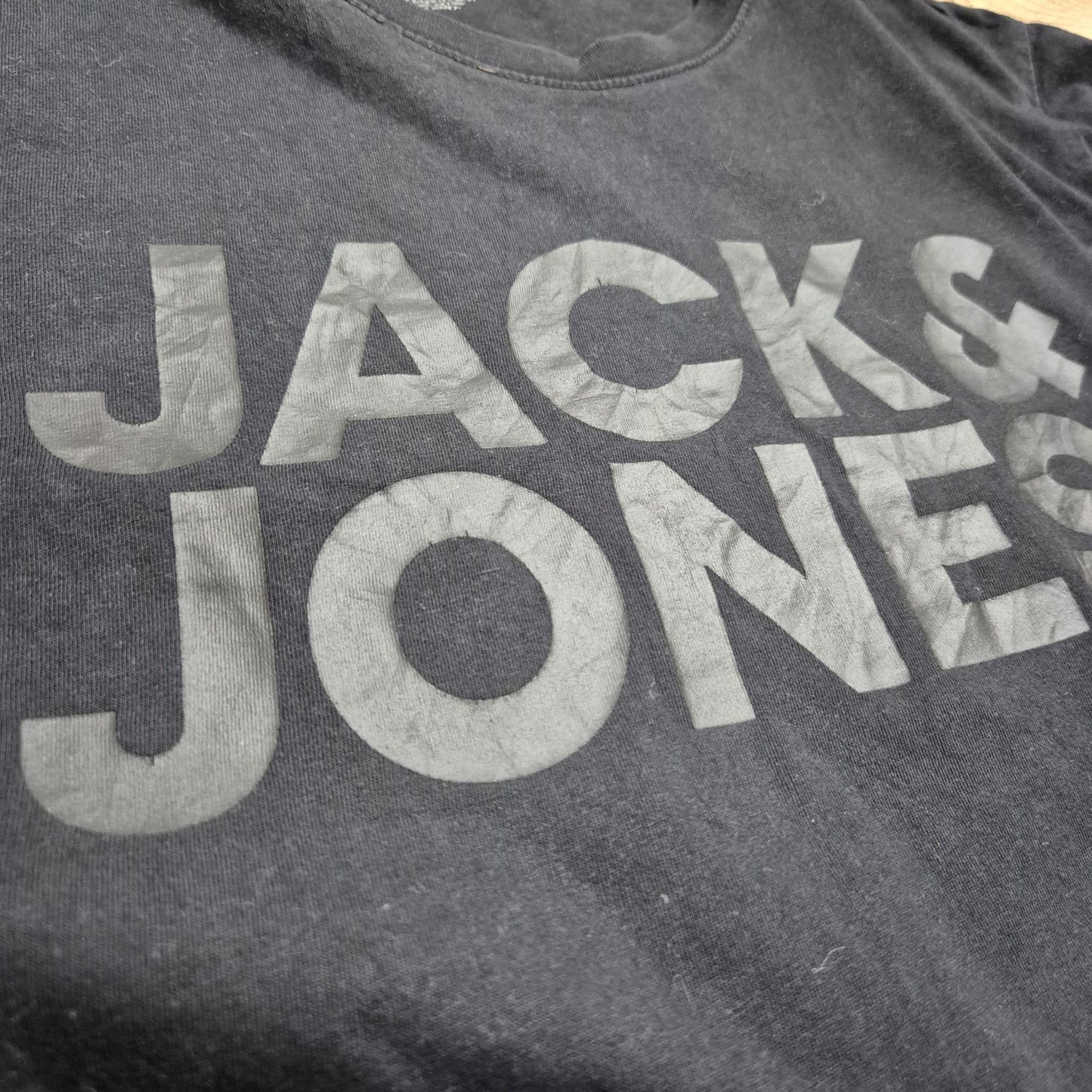 Jack & Jones fekete férfi póló - S