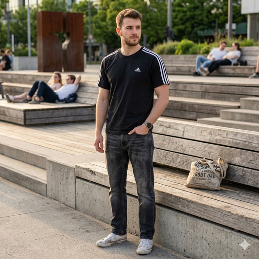 Adidas Essentials sport póló - M