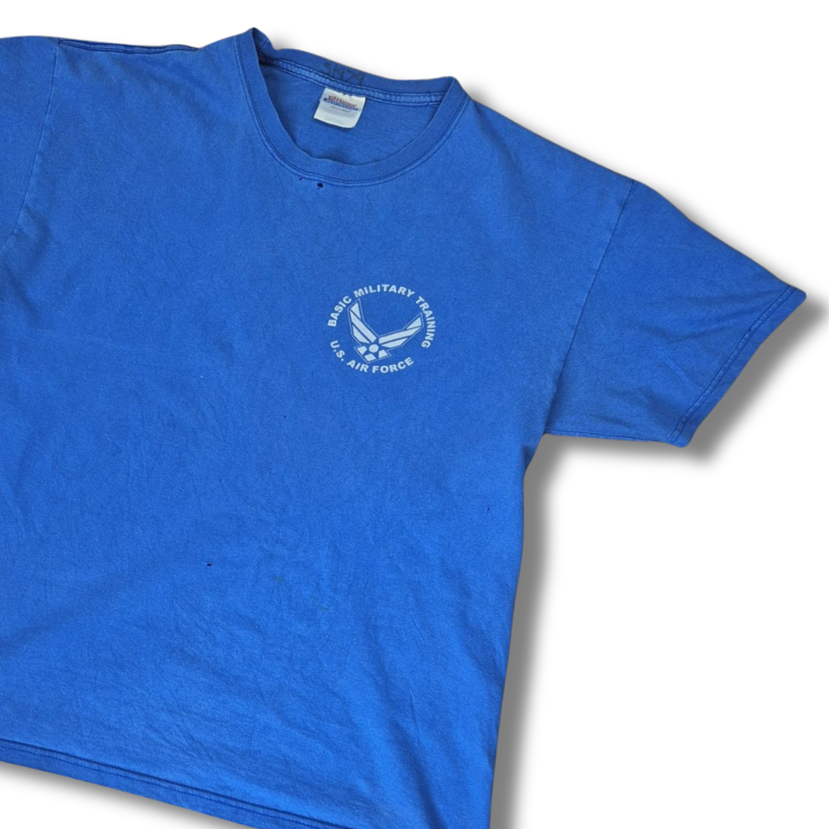 Vintage Hanes U.S. Air Force 331st "Wolfpack" katonai póló (Thrashed/Distressed) - L
