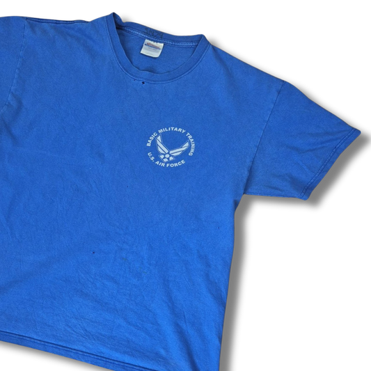Vintage Hanes U.S. Air Force 331st "Wolfpack" katonai póló (Thrashed/Distressed) - L
