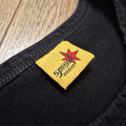 Spank "Fast Food" vintage fekete unisex póló - M