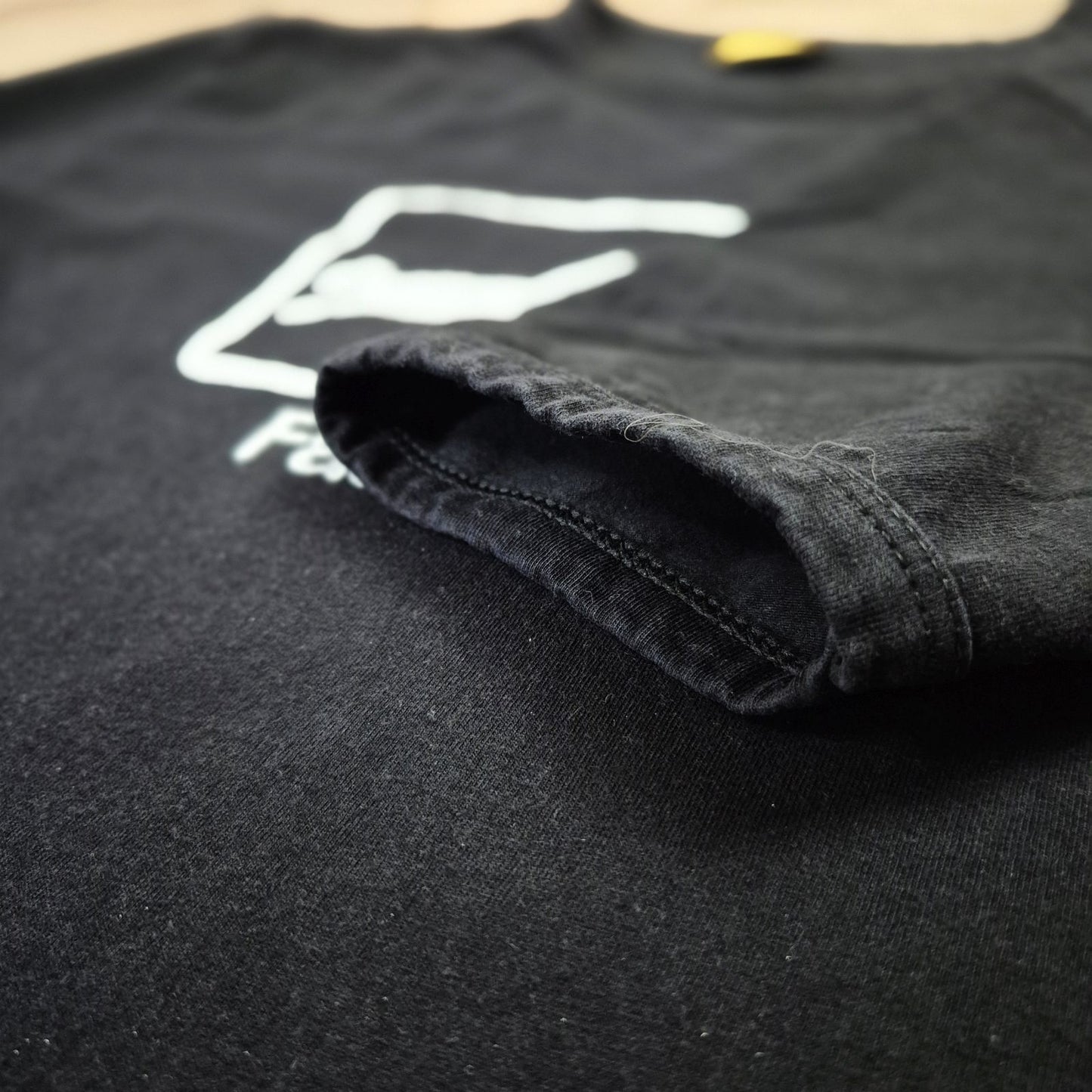 Spank "Fast Food" vintage fekete unisex póló - M