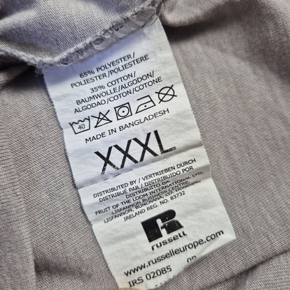 Russell szürke férfi mintás póló - 3XL