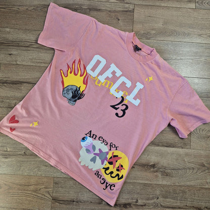 boohooMAN rózsaszín férfi póló - 2XL
