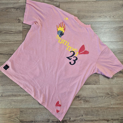 boohooMAN rózsaszín férfi póló - 2XL