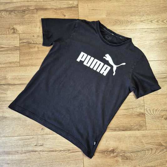Puma fekete férfi logós póló - M
