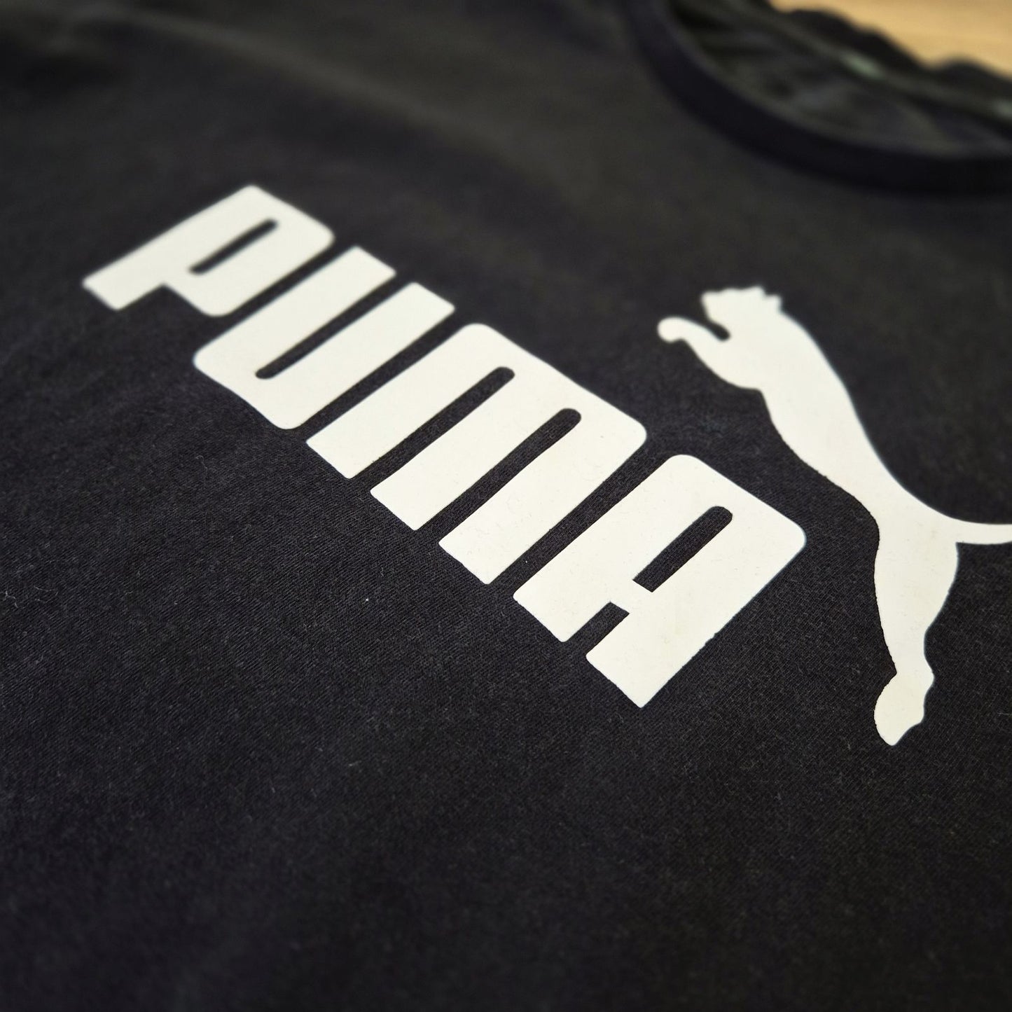 Puma fekete férfi logós póló - M