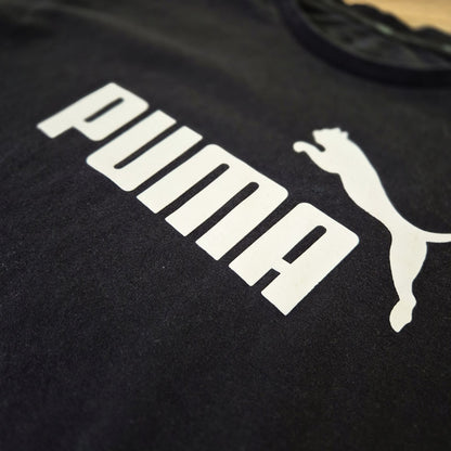 Puma fekete férfi logós póló - M