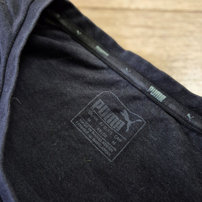 Puma fekete férfi logós póló - M