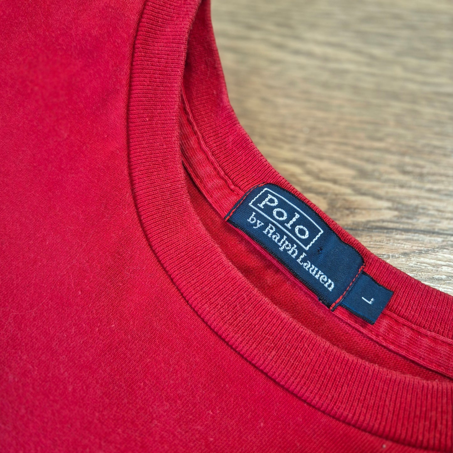 Polo by Ralph Lauren piros férfi póló - L