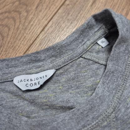 Jack & Jones neonszálas szürke férfi póló - XL