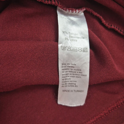 Tommy Hilfiger bordó férfi póló - XL