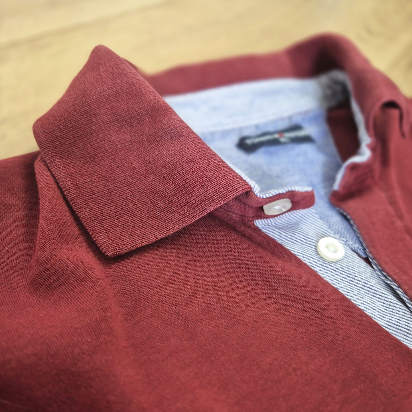 Tommy Hilfiger bordó férfi póló - XL