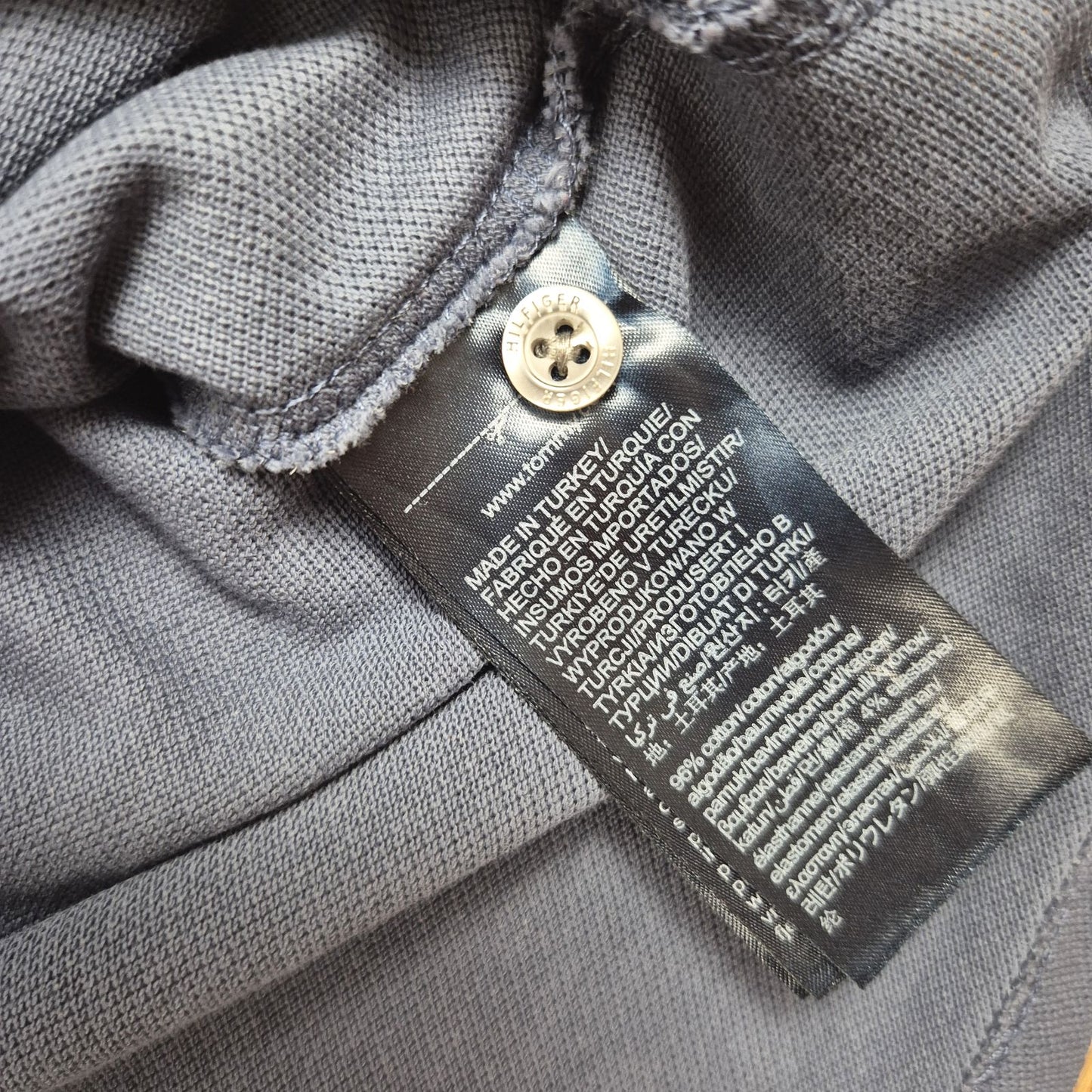 Tommy Hilfiger kék férfi póló - XXL