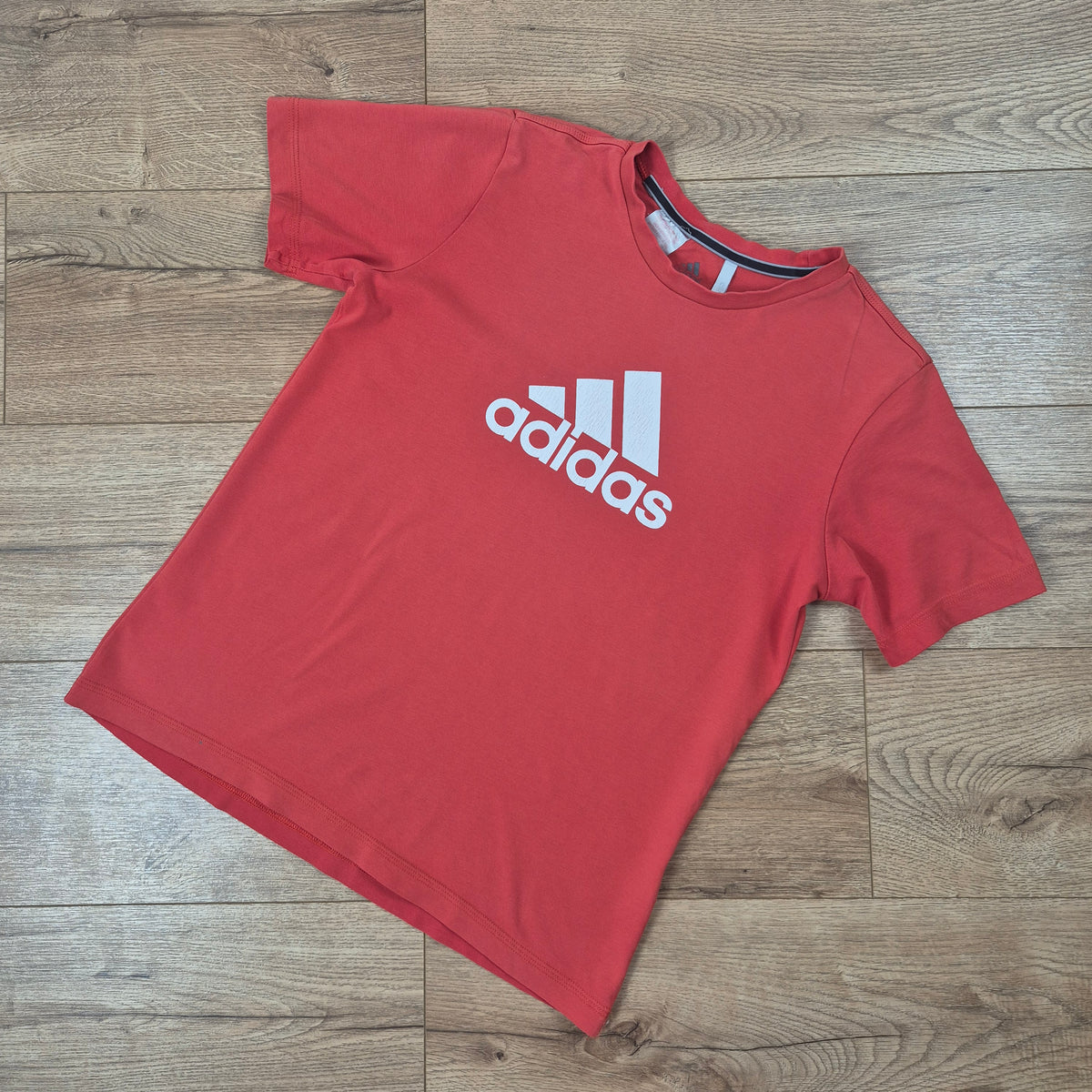 Adidas piros férfi sport póló - S