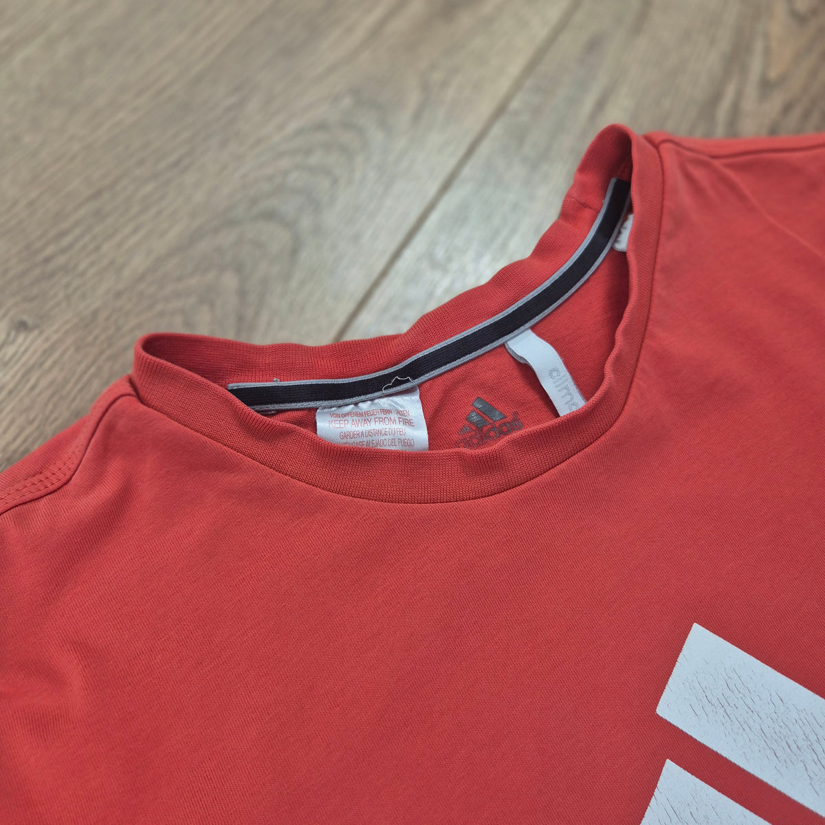 Adidas piros férfi sport póló - S