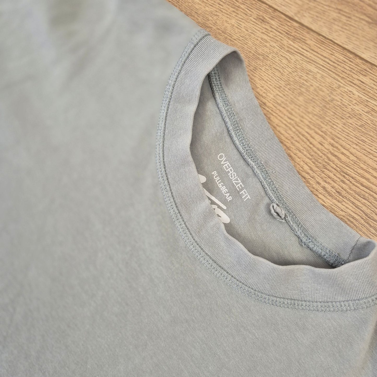 Pull&Bear szürke oversize férfi póló - XL
