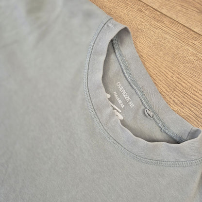 Pull&Bear szürke oversize férfi póló - XL