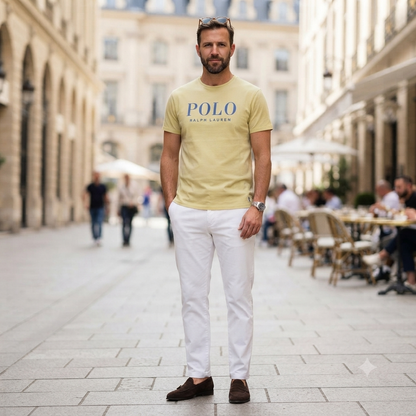 Polo Ralph Lauren sárga férfi póló - 2XL