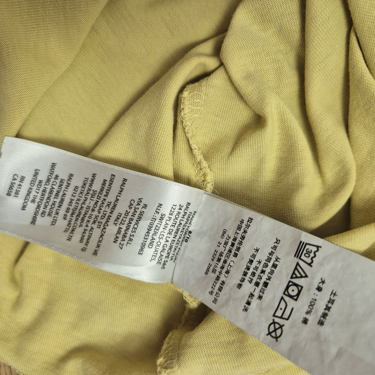 Polo Ralph Lauren sárga férfi póló - 2XL