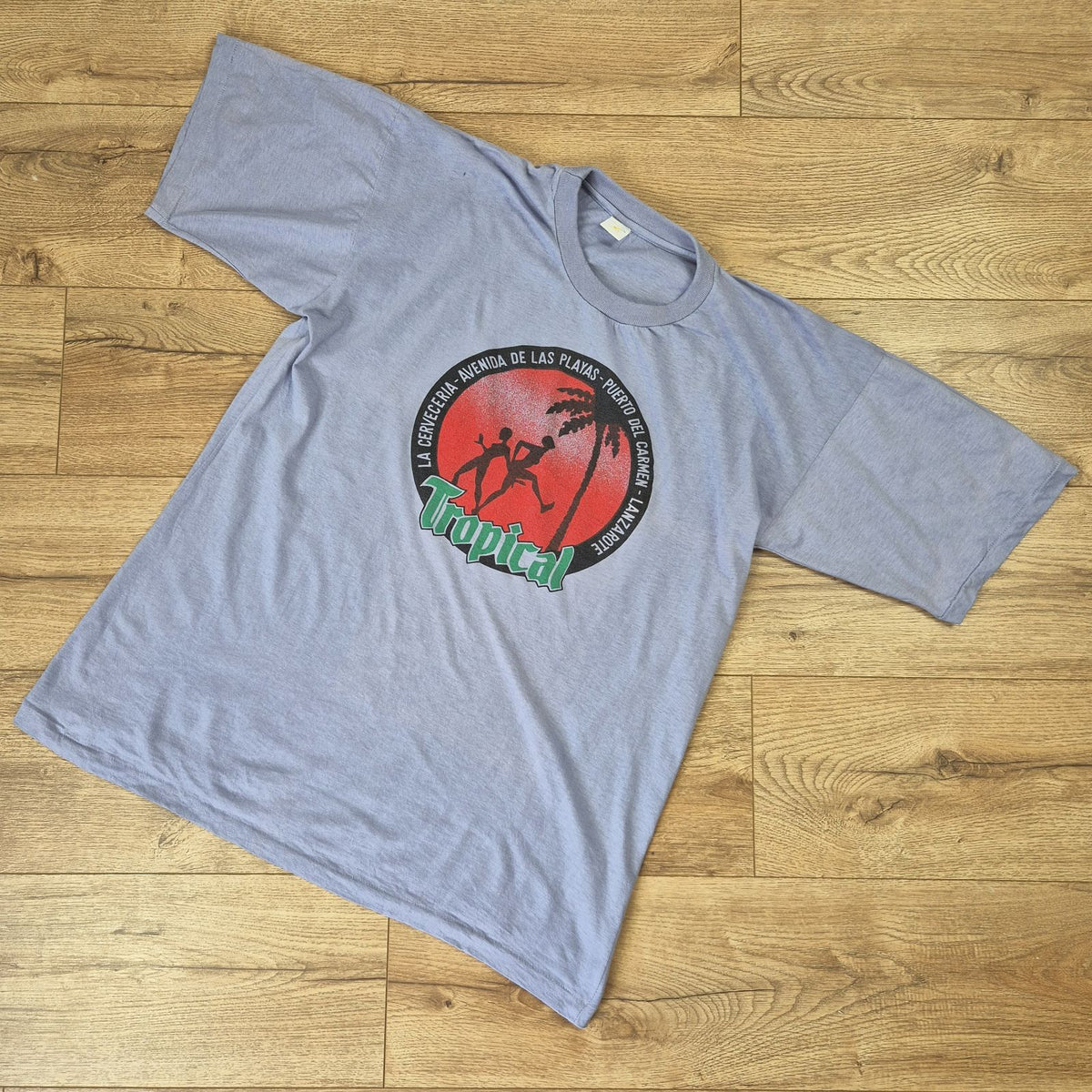 Challenger vintage kék férfi póló - XXL