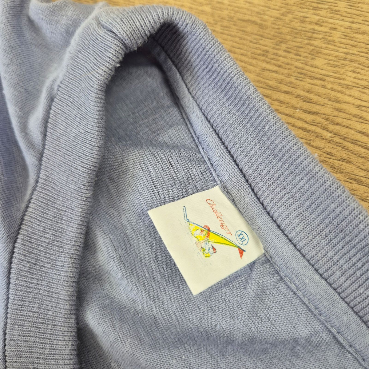 Challenger vintage kék férfi póló - XXL