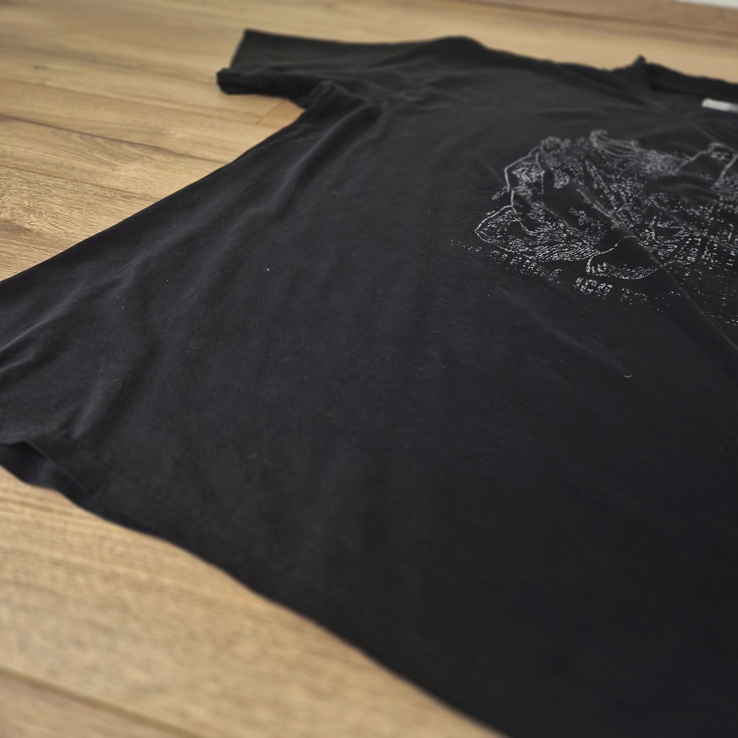 Promodoro fekete férfi mintás póló - 6XL