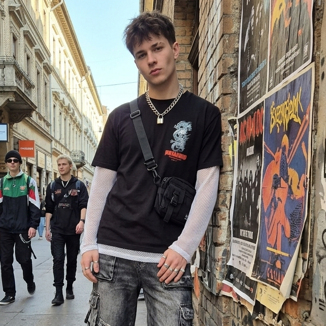 Black Squad fekete férfi póló - S