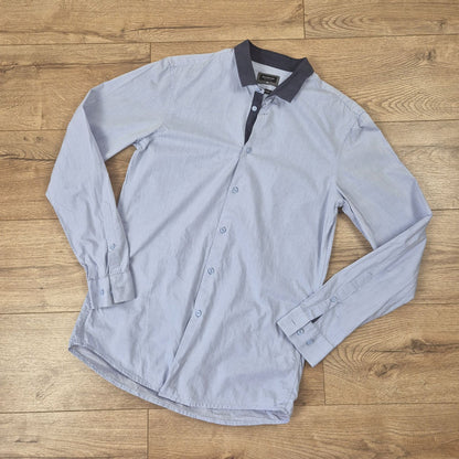 Reserved Slim Fit kontrasztos gallérú férfi ing - 39