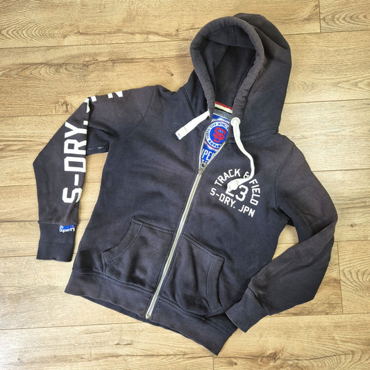 Superdry fekete férfi cipzáros pulóver - L