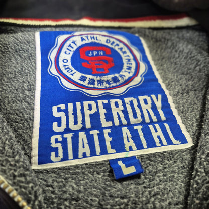 Superdry fekete férfi cipzáros pulóver - L