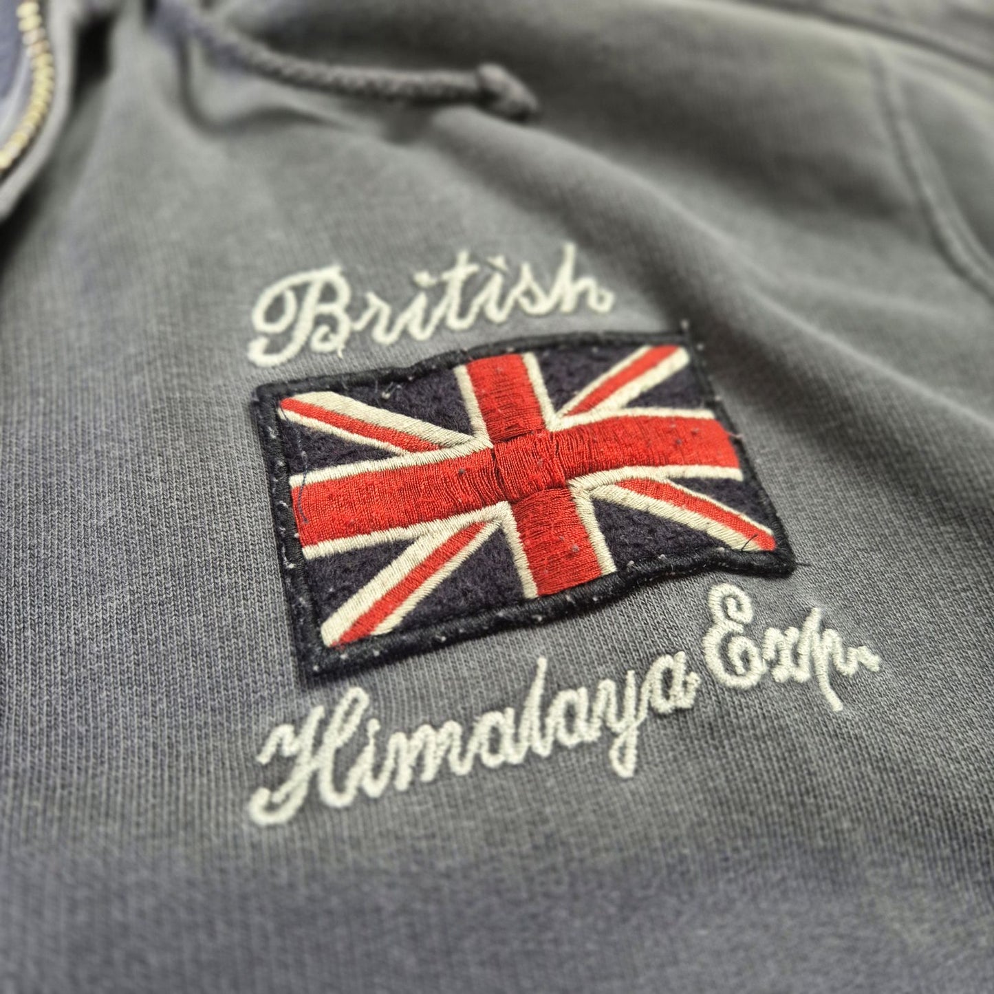 Paul Rosen "British Himalaya Exp" szürke cipzáros pulóver - L