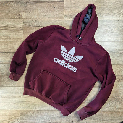 Adidas bordó férfi kapucnis pulóver - 3XL