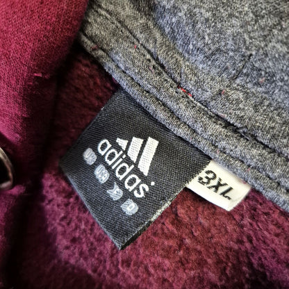 Adidas bordó férfi kapucnis pulóver - 3XL