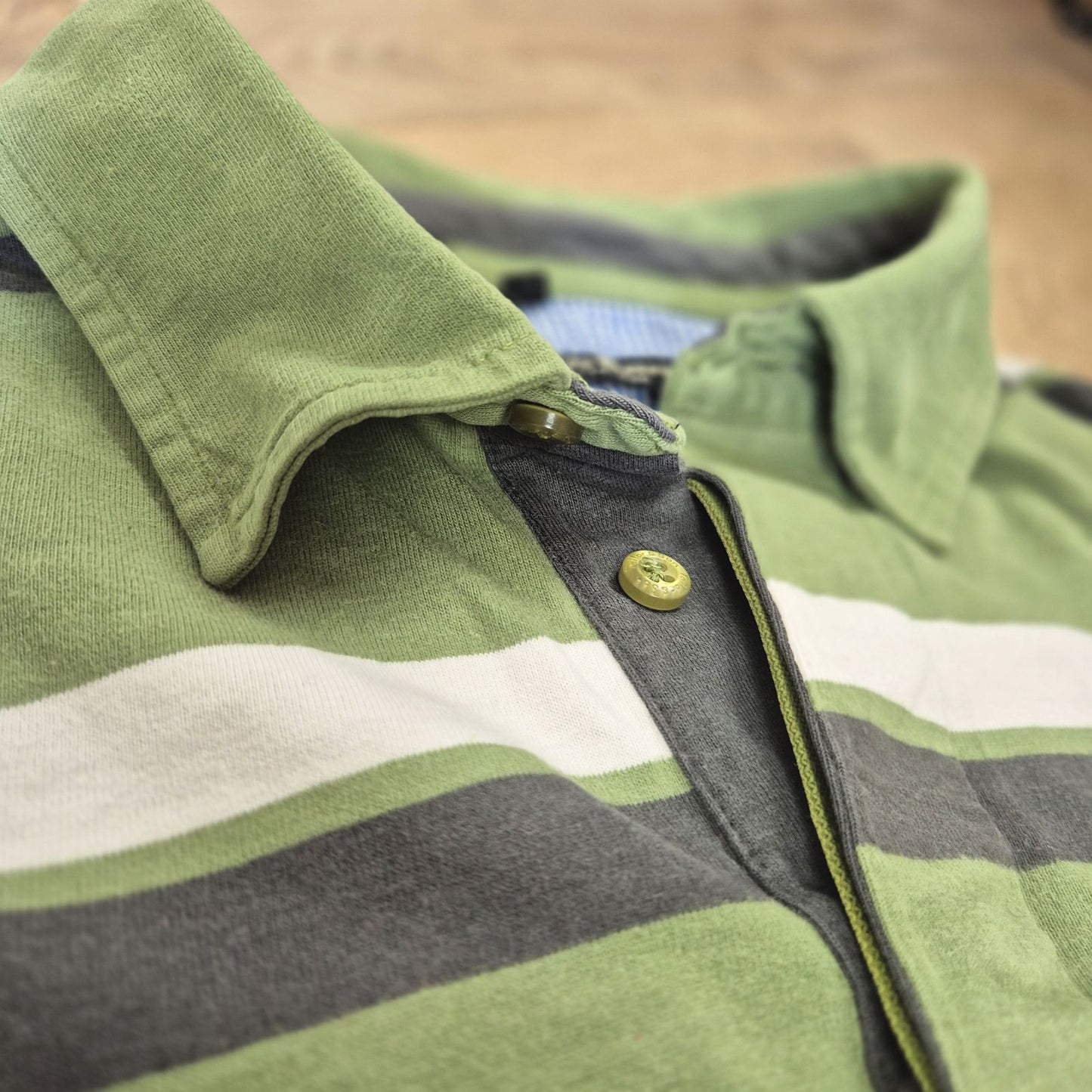 Tailor & Son zöld férfi hosszú ujjú galléros póló - 2XL