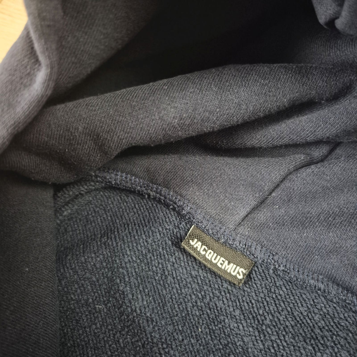 Jacquemus fekete férfi kapucnis pulóver - XL