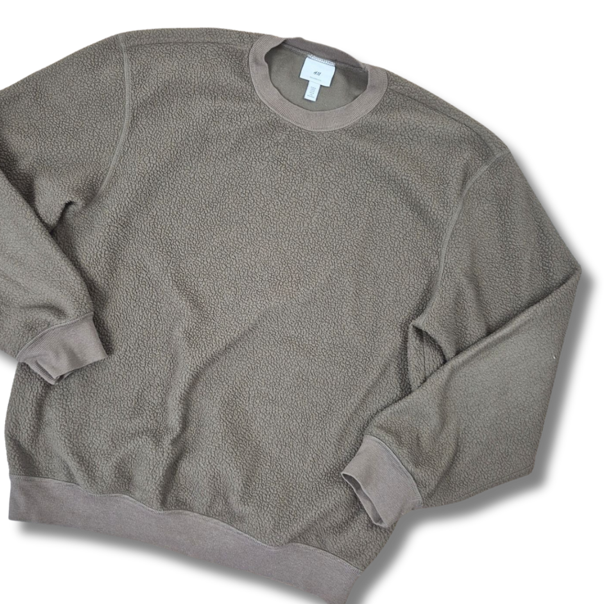 H&M Relaxed Fit teddy férfi pulóver - M