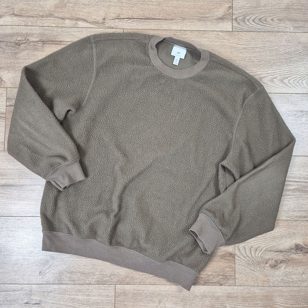 H&M Relaxed Fit teddy férfi pulóver - M