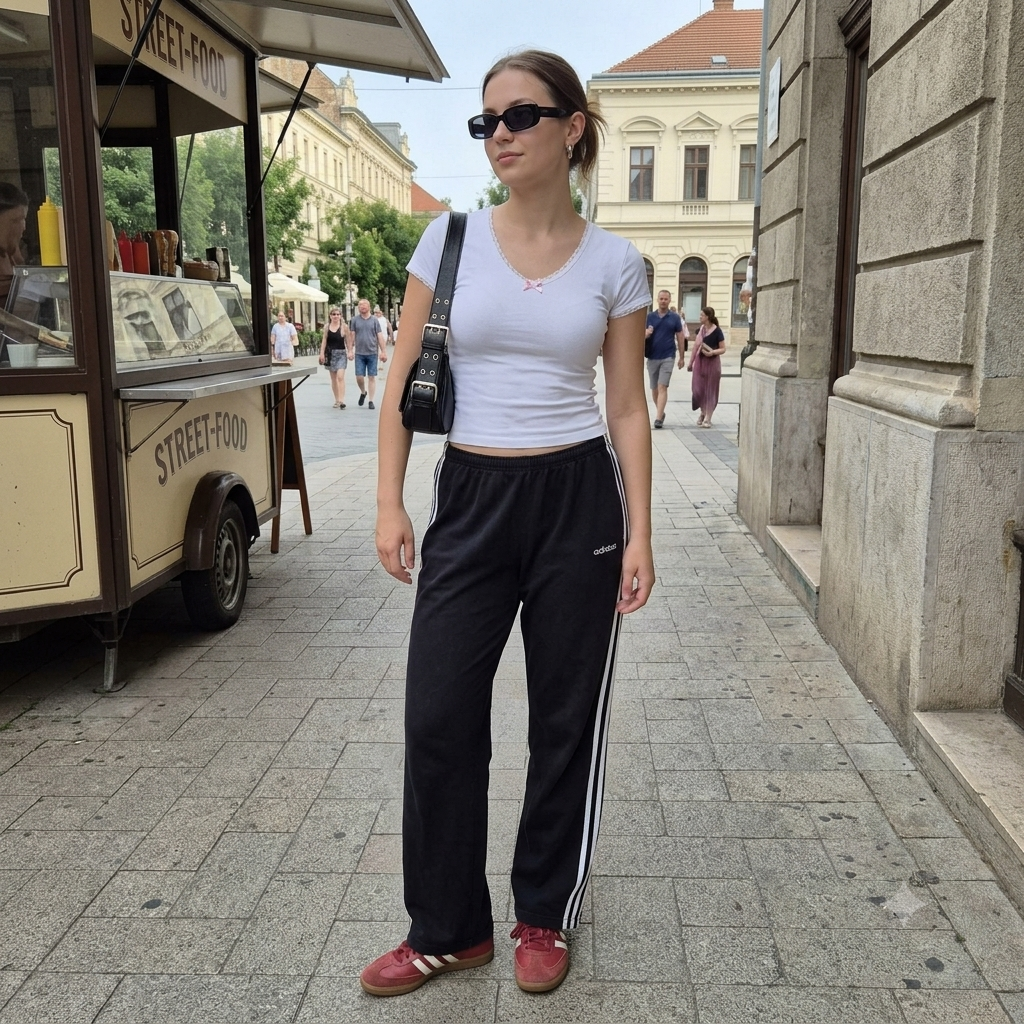 Adidas fekete női melegítőnadrág - L