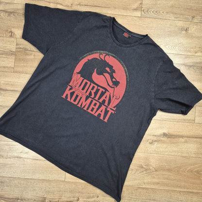 Mortal Kombat grafikás koptatott póló – 6XL
