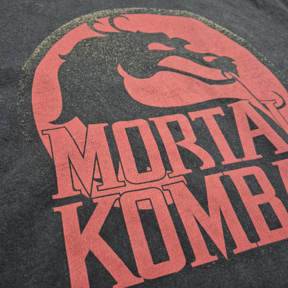 Mortal Kombat grafikás koptatott póló – 6XL